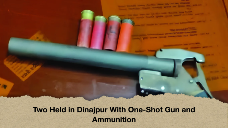 Two Held in Dinajpur With One-Shot Gun and Ammunition