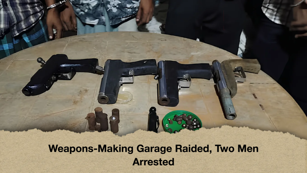 Weapons-Making Garage Raided, Two Men Arrested