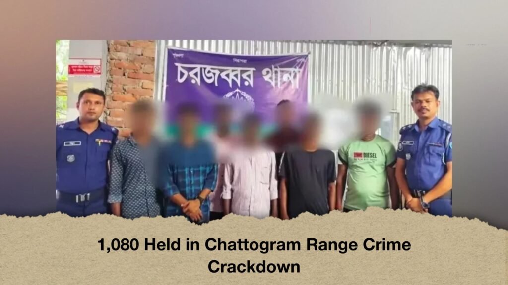 1,080 Held in Chattogram Range Crime Crackdown
