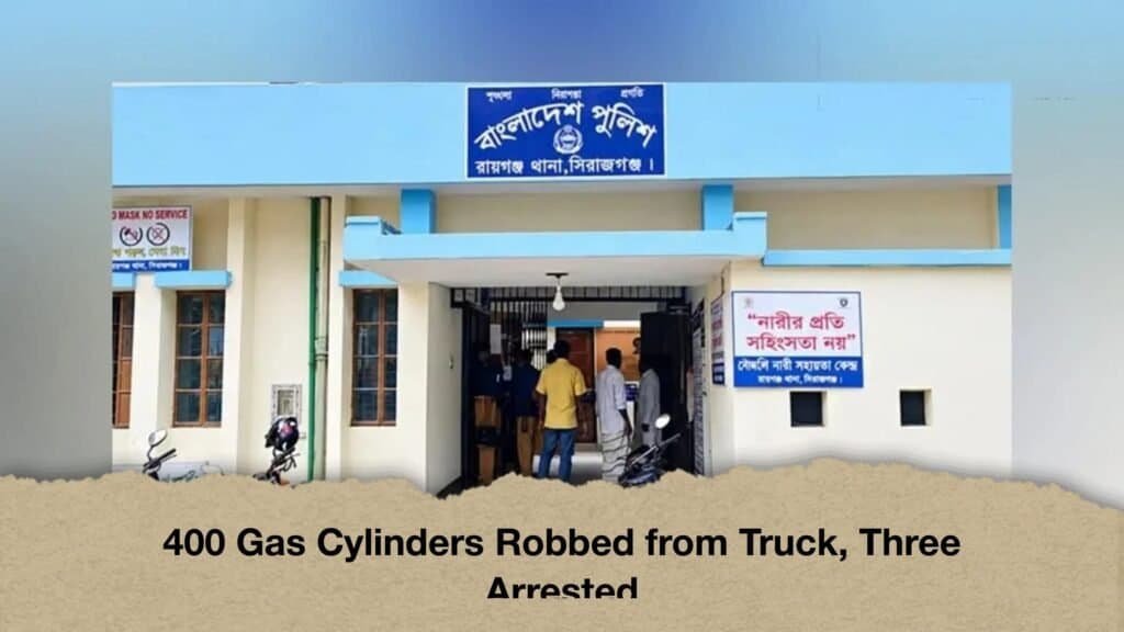 400 Gas Cylinders Robbed from Truck, Three Arrested