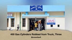 400 Gas Cylinders Robbed from Truck, Three Arrested