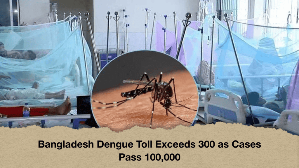 Bangladesh Dengue Toll Exceeds 300 as Cases Pass 100,000