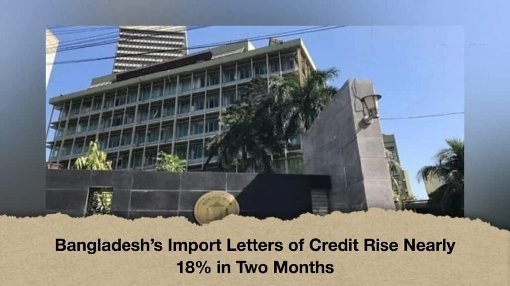 Bangladesh’s Import Letters of Credit Rise Nearly 18% in Two Months