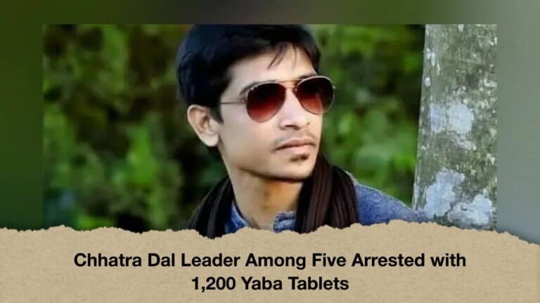 Chhatra Dal Leader Among Five Arrested with 1,200 Yaba Tablets