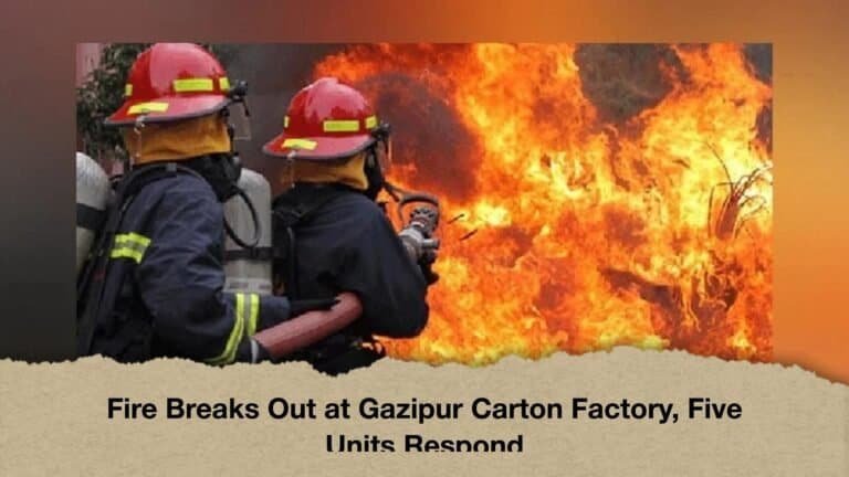 Fire Breaks Out at Gazipur Carton Factory, Five Units Respond
