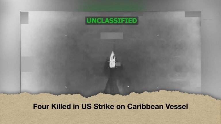 Four Killed in US Strike on Caribbean Vessel
