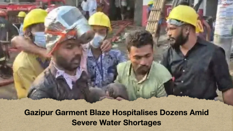 Gazipur Garment Blaze Hospitalises Dozens Amid Severe Water Shortages