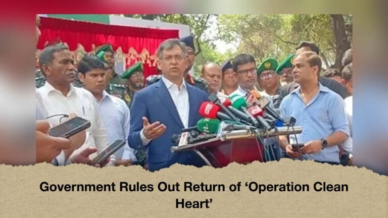 Government Rules Out Return of ‘Operation Clean Heart’