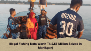 Illegal Fishing Nets Worth Tk 2.55 Million Seized in Manikganj