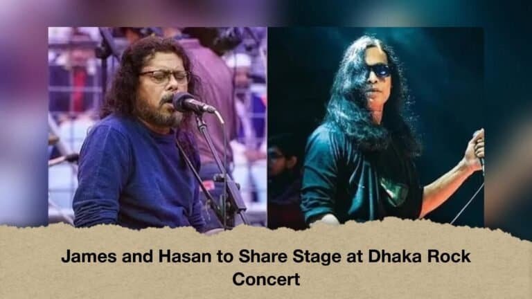 James and Hasan to Share Stage at Dhaka Rock Concert
