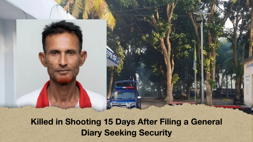 Killed in Shooting 15 Days After Filing a General Diary Seeking Security