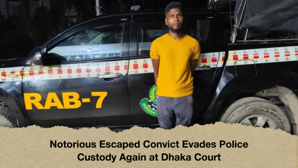 Notorious Escaped Convict Evades Police Custody Again at Dhaka Court