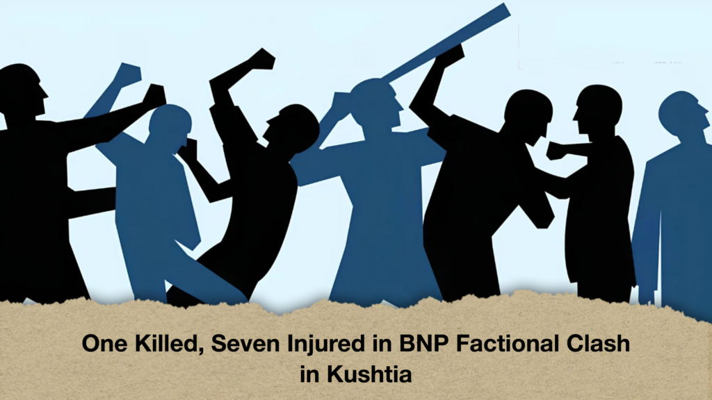 One Killed, Seven Injured in BNP Factional Clash in Kushtia