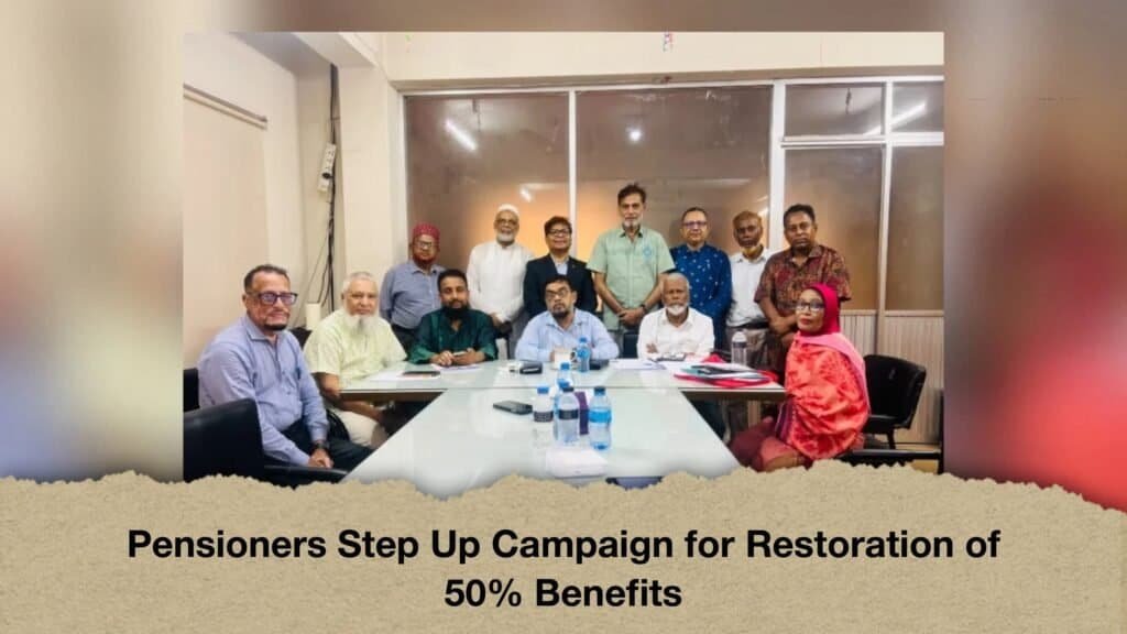 Pensioners Step Up Campaign for Restoration of 50% Benefits