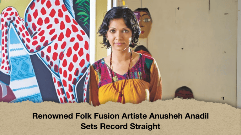 Renowned Folk Fusion Artiste Anusheh Anadil Sets Record Straight (2)
