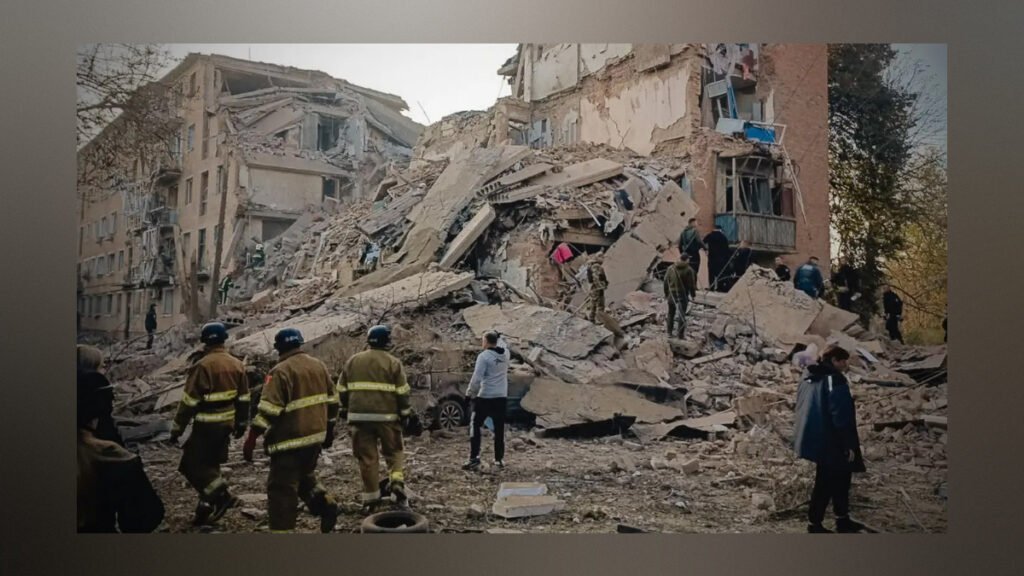 Russian Strikes Kill 15 Across Ukraine on Putin’s Birthday