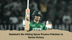 Sadakat’s Six-Hitting Spree Powers Pakistan to Series Victory