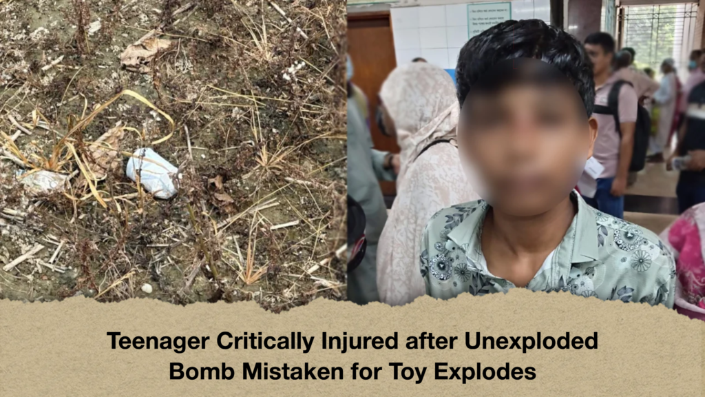 Teenager Critically Injured after Unexploded Bomb Mistaken for Toy Explodes 3 Teenager Critically Injured after Unexploded Bomb Mistaken for Toy Explodes