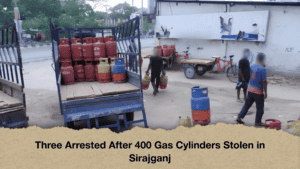 Three Arrested After 400 Gas Cylinders Stolen in Sirajganj