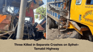 Three Killed in Separate Crashes on Sylhet–Tamabil Highway