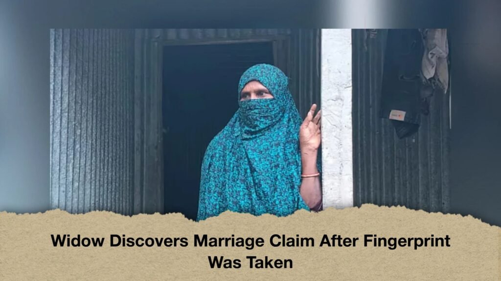 Widow Discovers Marriage Claim After Fingerprint Was Taken