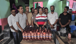 Woman Detained as Police Seize Alcohol in Daulatdia Raid